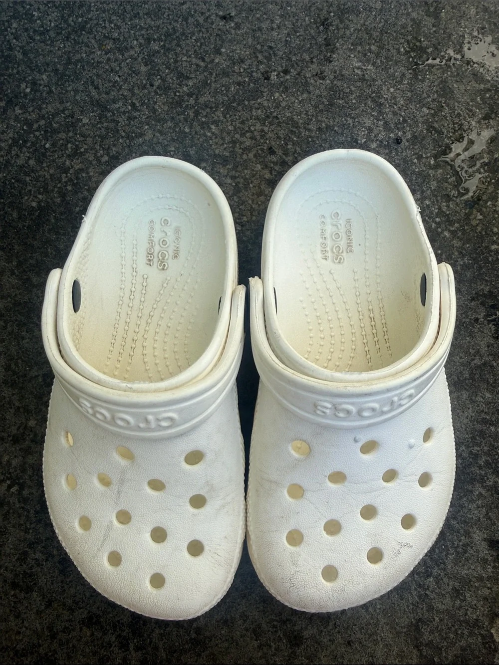 CROCS Kids Classic Clogs in White